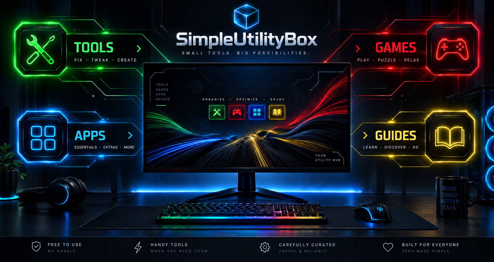 SimpleUtilityBox: Araçlar, Oyunlar & bulmacalar, Uygulamalar, Rehberler